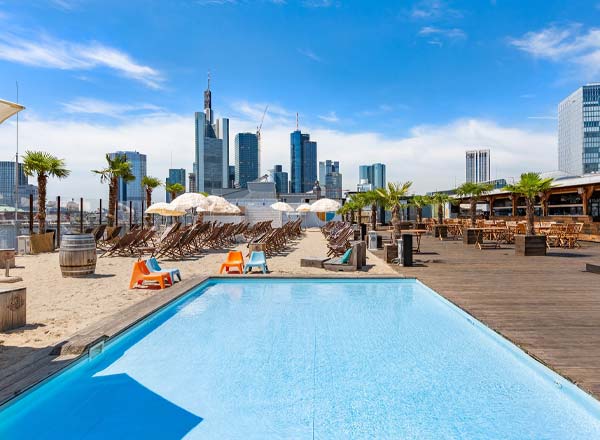 Rooftop bar Citybeach Frankfurt in Frankfurt