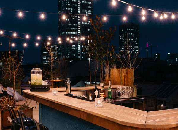 Rooftop bar Ruby Louise Rooftop Bar in Frankfurt