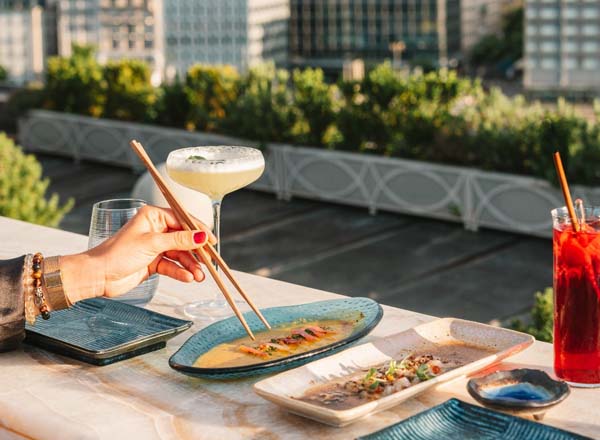 Rooftop bar Izumi in Geneva