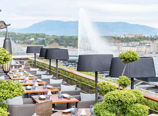 Rooftop bar Izumi in Geneva
