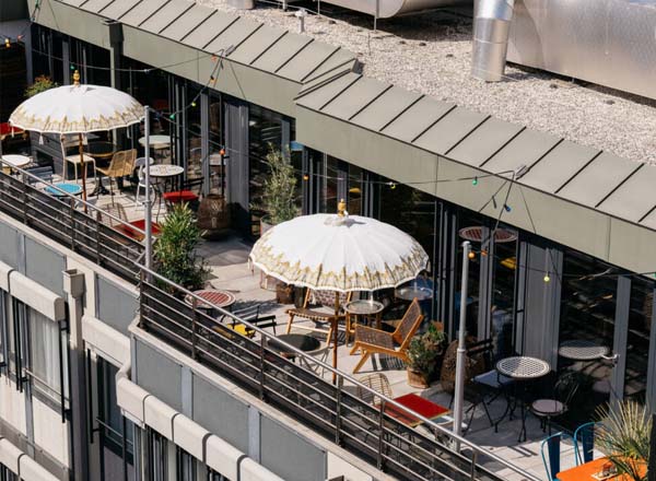 Rooftop bar Ruby Claire Hotel & Bar in Geneva