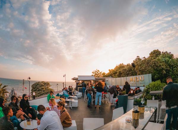 Rooftop bar Bisù in Genoa