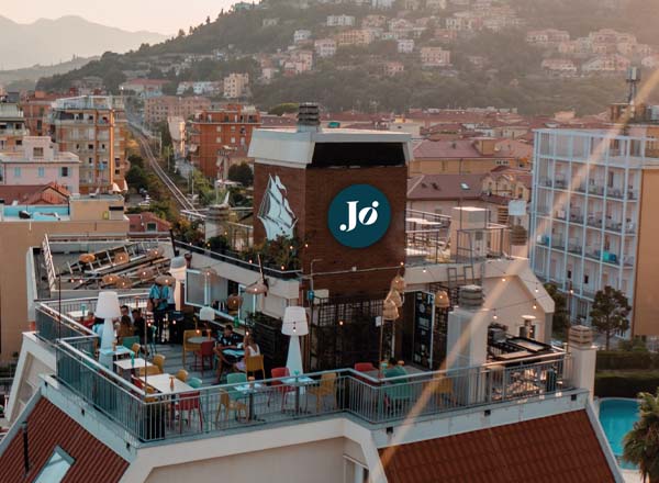 Rooftop bar Roof 229 at Hotel Jolly Roger in Genoa & Italian Riviera