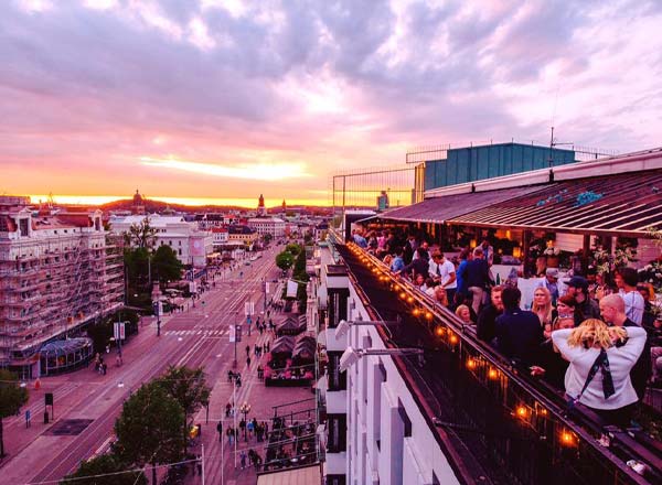 Rooftop bar Cielo Rooftop Bar at Hotel Bellora in Gothenburg