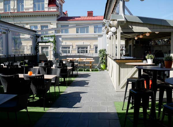 Rooftop bar John Scotts Avenyn in Gothenburg