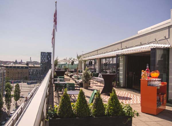 Rooftop bar Odins TAK at Hotel Odin in Gothenburg