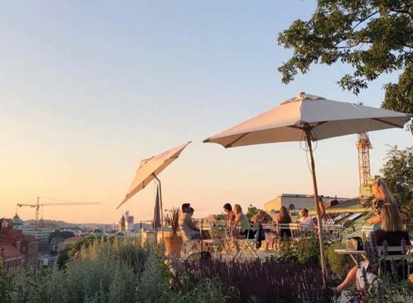 Rooftop bar Skanshof in Gothenburg