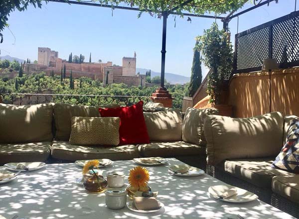 Rooftop bar El Huerto de Juan Ranas in Granada