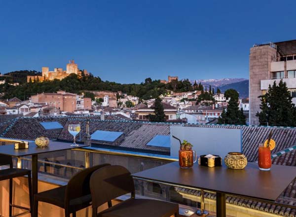 Rooftop bar Eurostars Gran Vía in Granada