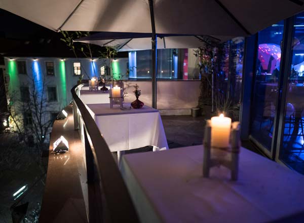 Rooftop bar M1 Martinibar in Graz