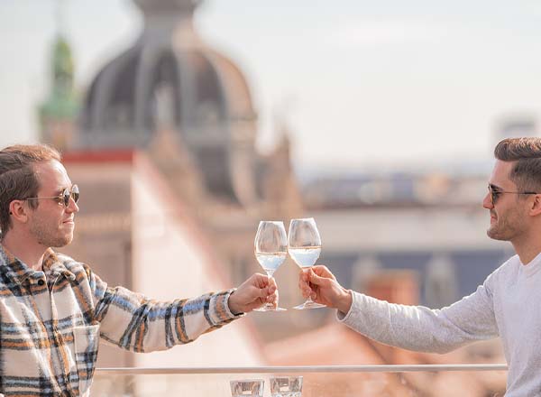 Rooftop bar Tagescafé Freiblick in Graz