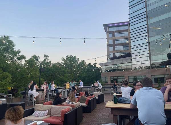 Rooftop bar SIP Whiskey & Wine Bar in Greenville, SC