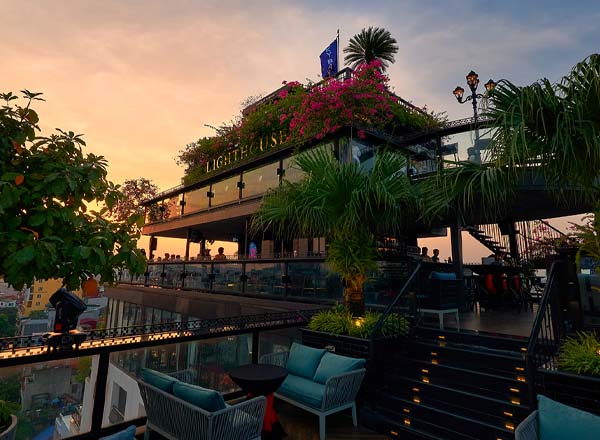 Rooftop bar Lighthouse Sky Bar in Hanoi