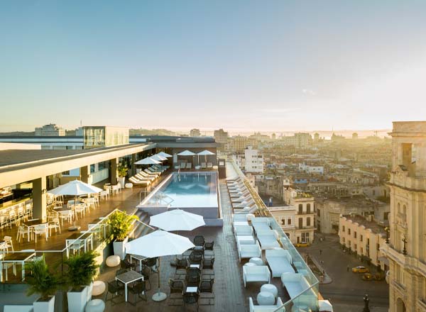 Rooftop bar Gran Hotel Manzana Kempinski Rooftop in Havana