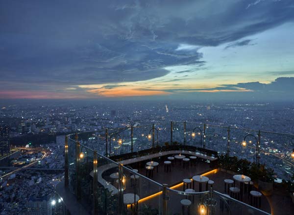 Rooftop bar Blank Lounge in Ho Chi Minh