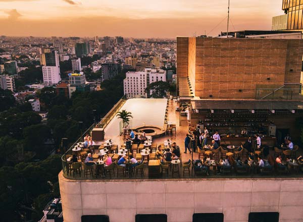 Rooftop bar Social Club Rooftop Bar in Ho Chi Minh