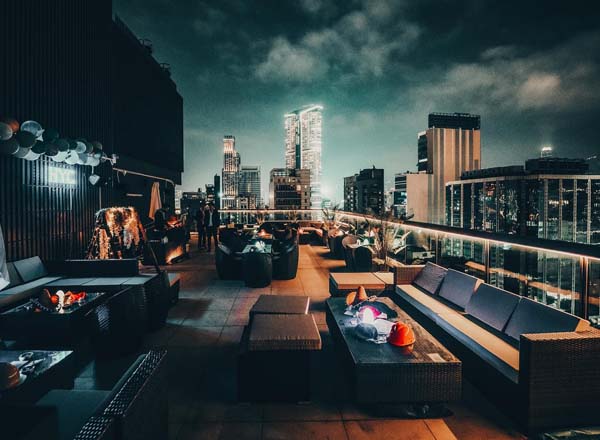 Rooftop bar HYC Bar & Lounge in Hong Kong