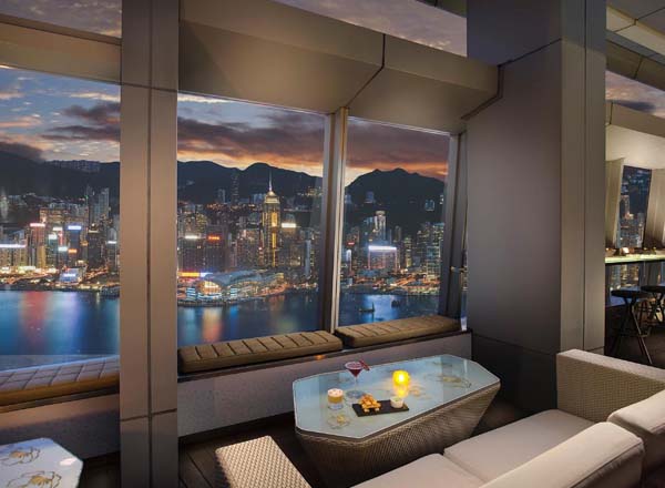 Rooftop bar Ozone at the Ritz Carlton in Hong Kong