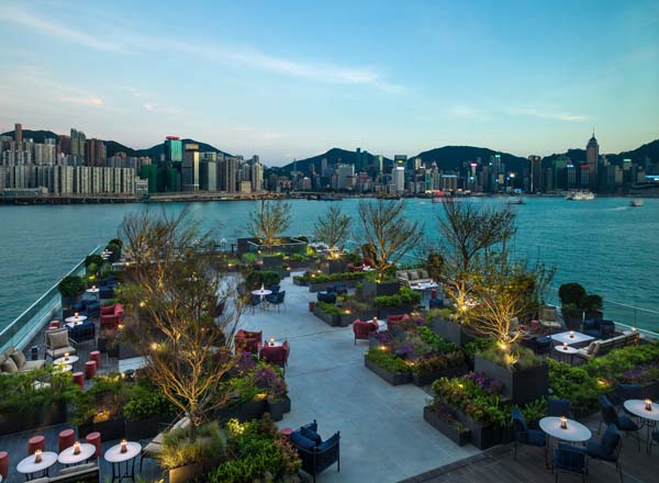 Rooftop bar Red Sugar in Hong Kong