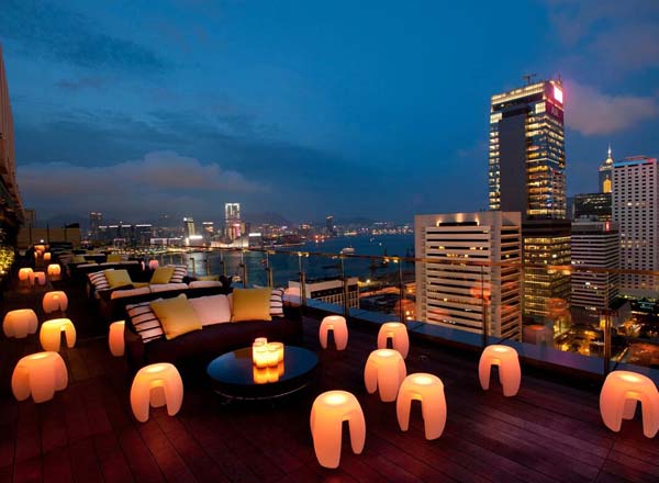 Rooftop bar S E V V A in Hong Kong