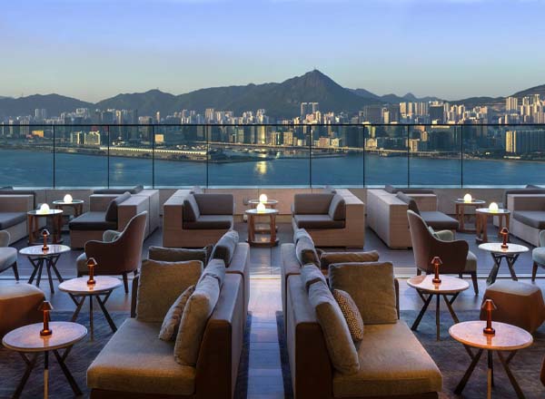 Rooftop bar Sugar in Hong Kong