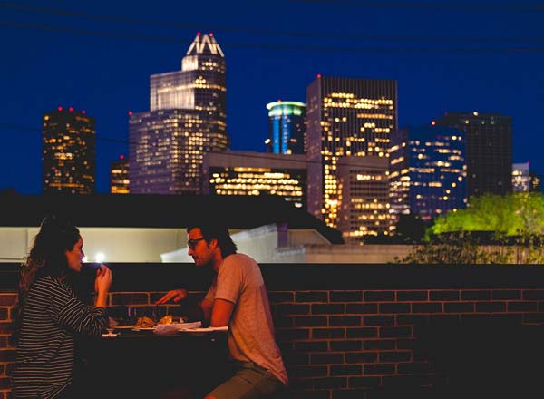 Rooftop bar The Dogwood in Houston