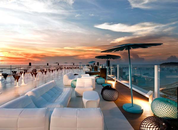 Rooftop bar The Ninth in Ibiza