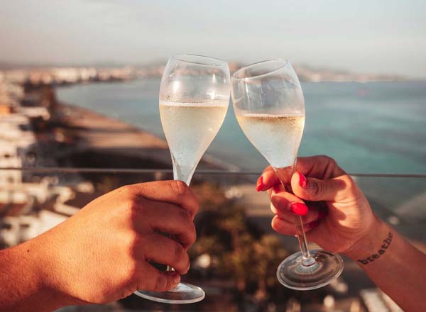 Rooftop bar Up Ibiza Sky Society in Ibiza