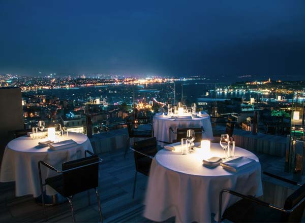 Rooftop bar Mikla in Istanbul