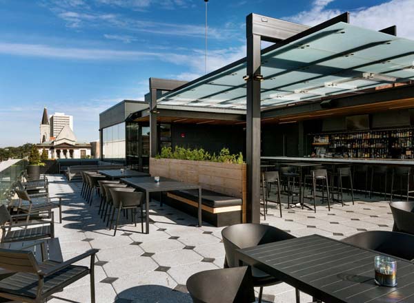 Rooftop bar Cowford Chophouse in Jacksonville