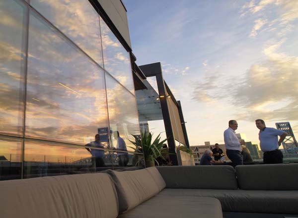 Rooftop bar Cowford Chophouse in Jacksonville