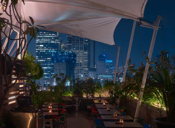 Rooftop bar Awan Lounge in Jakarta