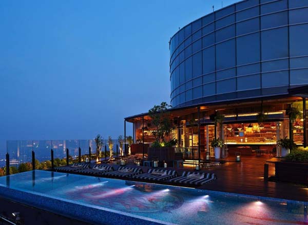 Rooftop bar SKYE Jakarta in Jakarta