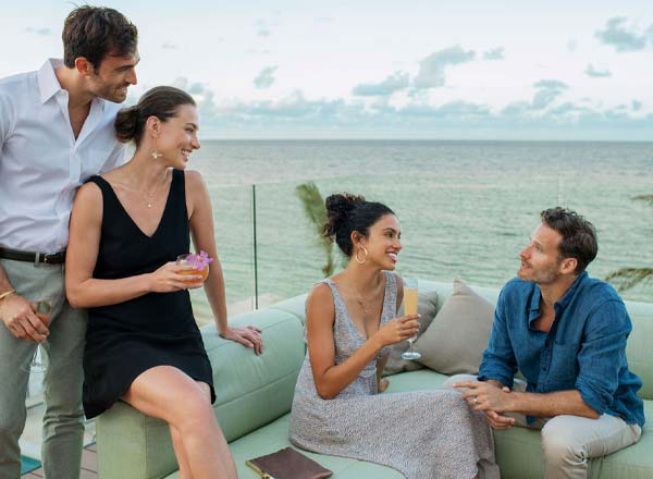 Rooftop bar X-Lounge at Excellence Oyster Bay in Jamaica