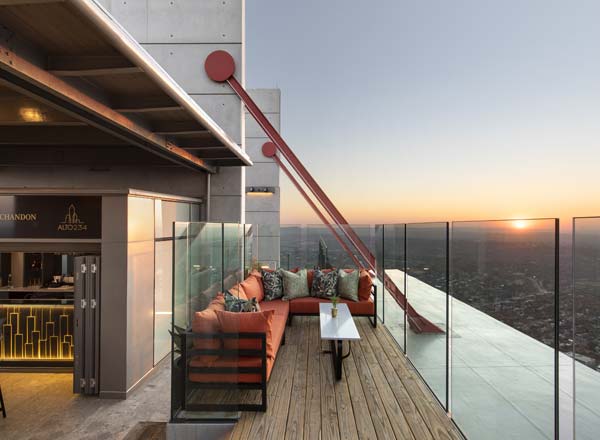 Rooftop bar Alto234 in Johannesburg