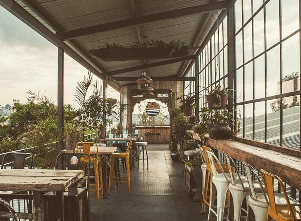 Rooftop bar Sir James van der Merwe in Johannesburg