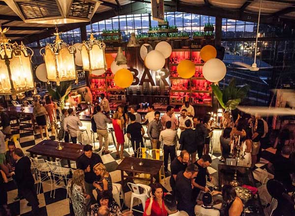 Rooftop bar Sir James van der Merwe in Johannesburg