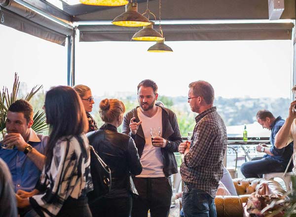 Rooftop bar Sir James van der Merwe in Johannesburg