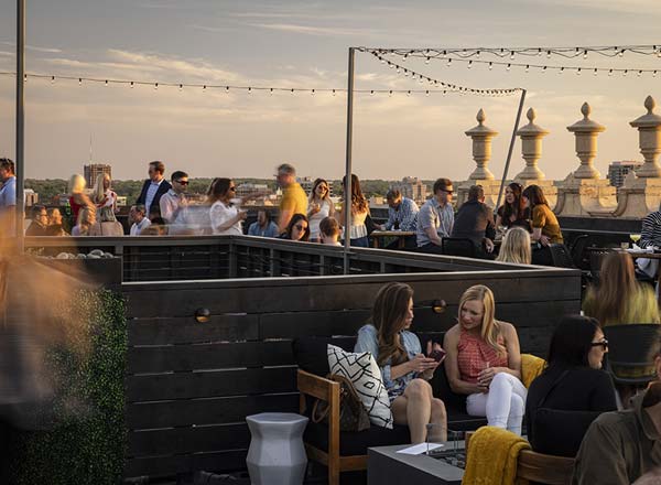 Rooftop bar Canary in Kansas City