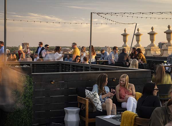 Rooftop bar Boho Sway at Canary in Kansas City