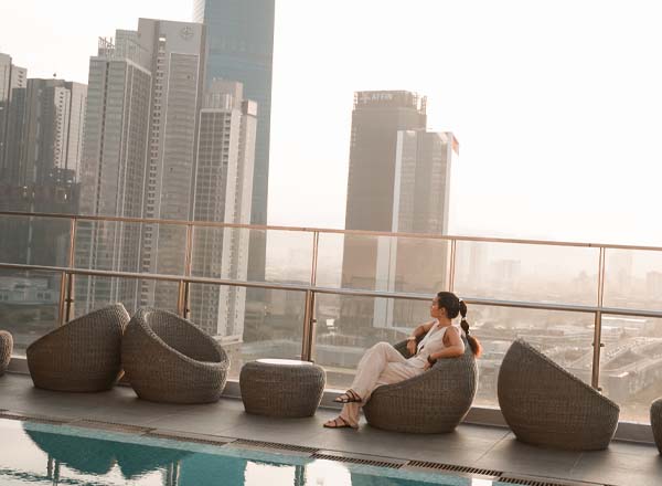 Rooftop bar Mercure Kuala Lumpur Shaw Parade in Kuala Lumpur