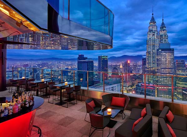 Rooftop bar Sky 51 in Kuala Lumpur