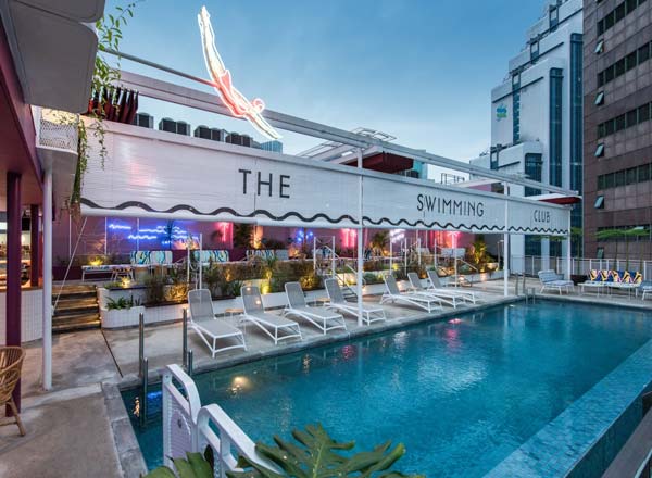 Rooftop bar The Swimming Club at KL Journal in Kuala Lumpur