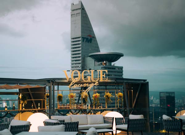 Rooftop bar Vouge Lounge in Kuala Lumpur