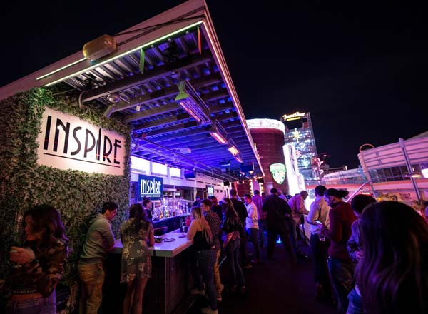 Rooftop bar Inspire in Las Vegas