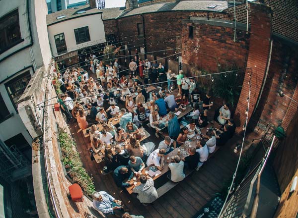 Rooftop bar Green Room in Leeds