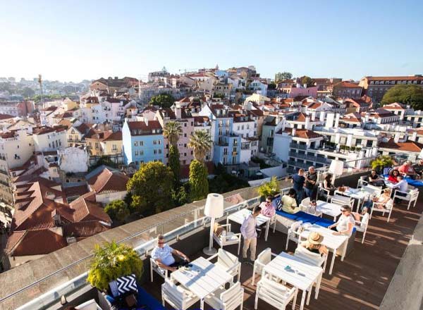 Rooftop bar ROOFTOP Bar Mundial in Lisbon