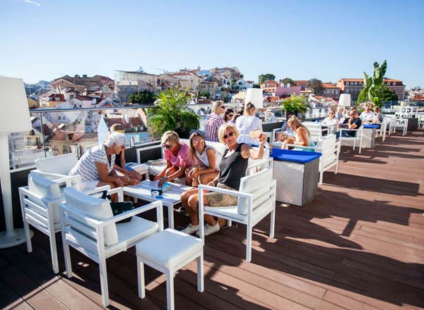 Rooftop bar ROOFTOP Bar Mundial in Lisbon