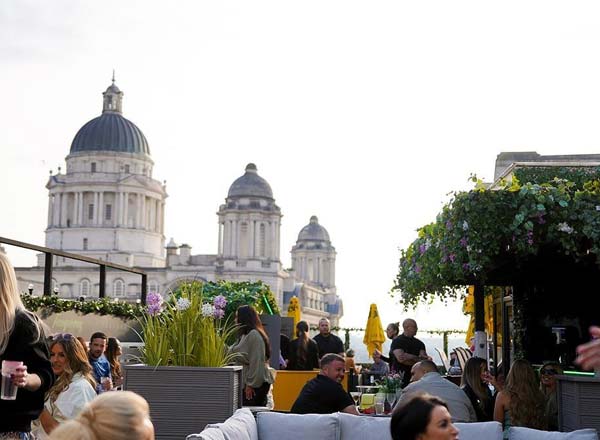 Rooftop bar Liberté in Liverpool