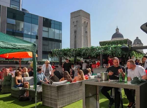 Rooftop bar Liberté in Liverpool